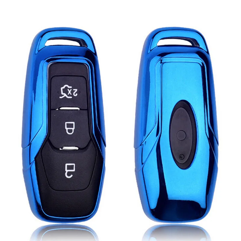 

Remote Key Case Fob Flip Folding Key Trim Shell For Ford Mustang Explorer Kit