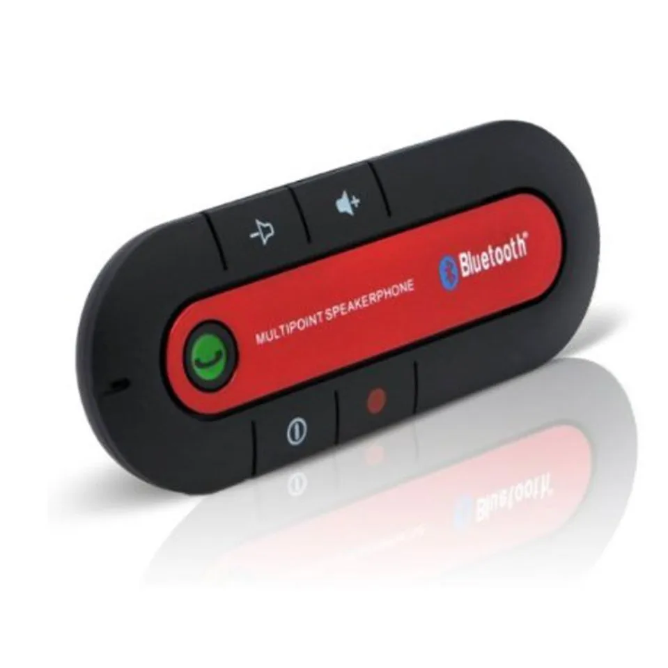 Bluetooth автомобильный комплект беспроводной Bluetooth тонкий магнитный автомобильный комплект громкой связи динамик телефон козырек зажим Bluetooth aux высокое качество - Название цвета: Красный