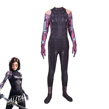 

Alita Cosplay Costume Women Jumpsuit Spandex 3D Printing Superhero Bodysuit Halloween Carnivl Zentai
