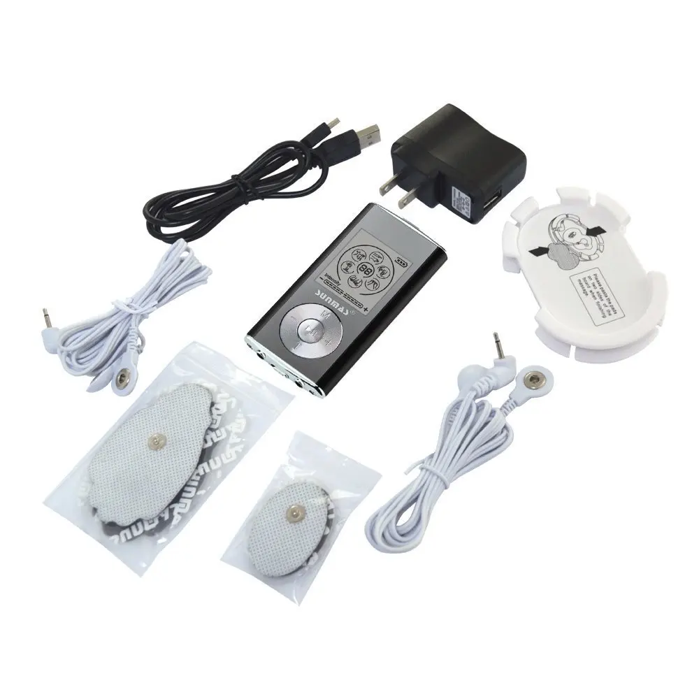 SUNMAS Sm9128 Body Electronic Muscle Stimulator Mini TENS Therapy Unit Back Neck Leg Pain Relief Massager (Black)5