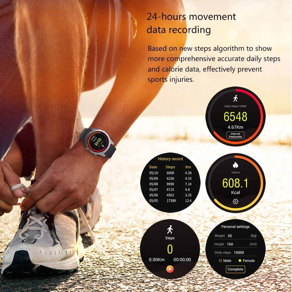 Kingwear KW99 3G Smartwatch Phone Android 5.1 MTK6580 Quad Core 8GB ROM Heart Rate Monitor Pedometer GPS Anti-lost Smart Watch