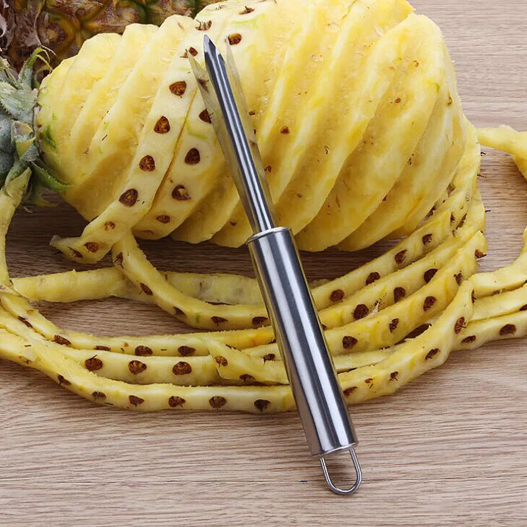 

1Pc Cheap Pineapple Eye Peeler Stainless Steel Fruit Cutter Practical Seed Remover Clip Home Kitchen Tools Accessories