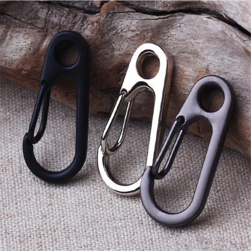 

5PCS/LOT EDC Keychain Spring Clasps Climbing Carabiners Camping Bottle Hooks Paracord buckle Accessorie Tactical Survival Gear
