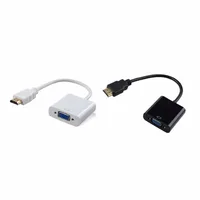 מחשב נייד זכר HDMI ל נקבה VGA מתאם ממיר מתאם 1080P עם דיגיטלי כבלי אודיו וידאו אנלוגי עבור מחשב נייד Tablet PC DVD PS3 (5)