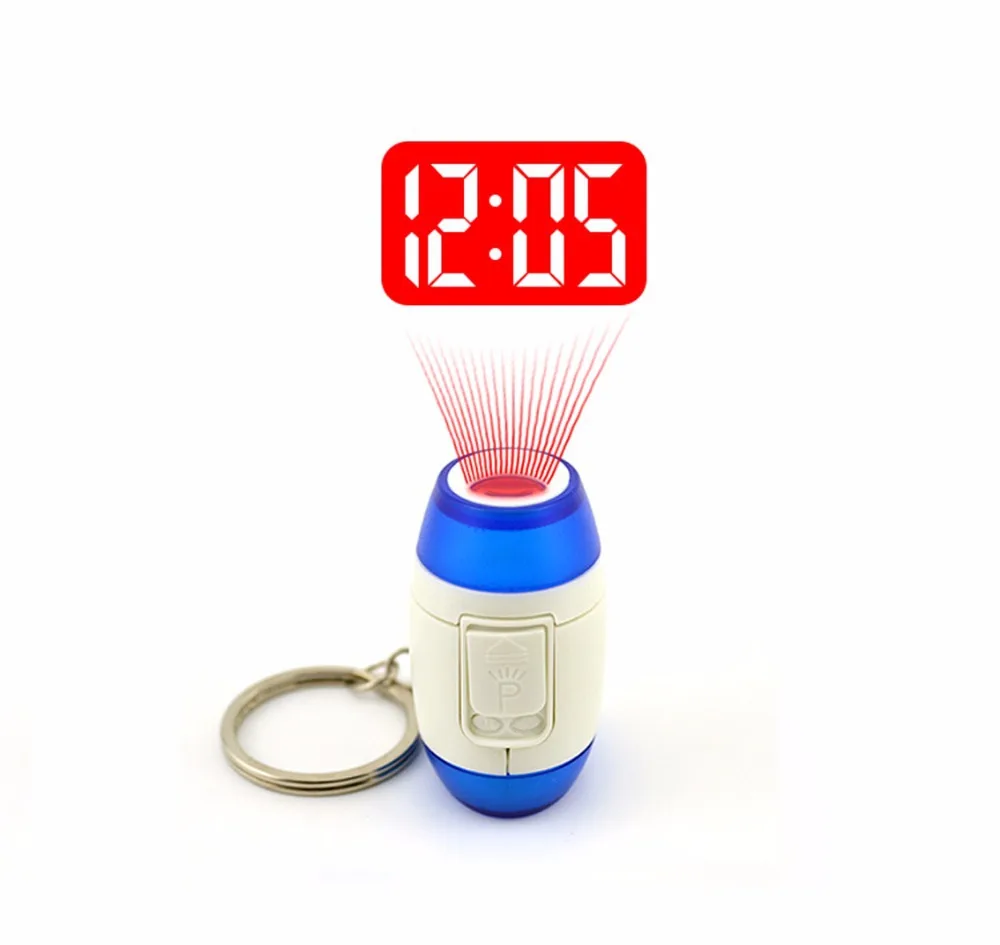 Mini Square Portable Digital Projecting Projection Laser Pen Clock