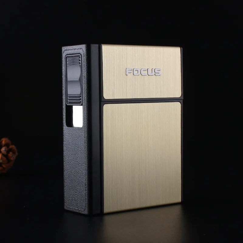 Buy Online FOCUS Cigarette Case Box Lighter with Flameless Removable