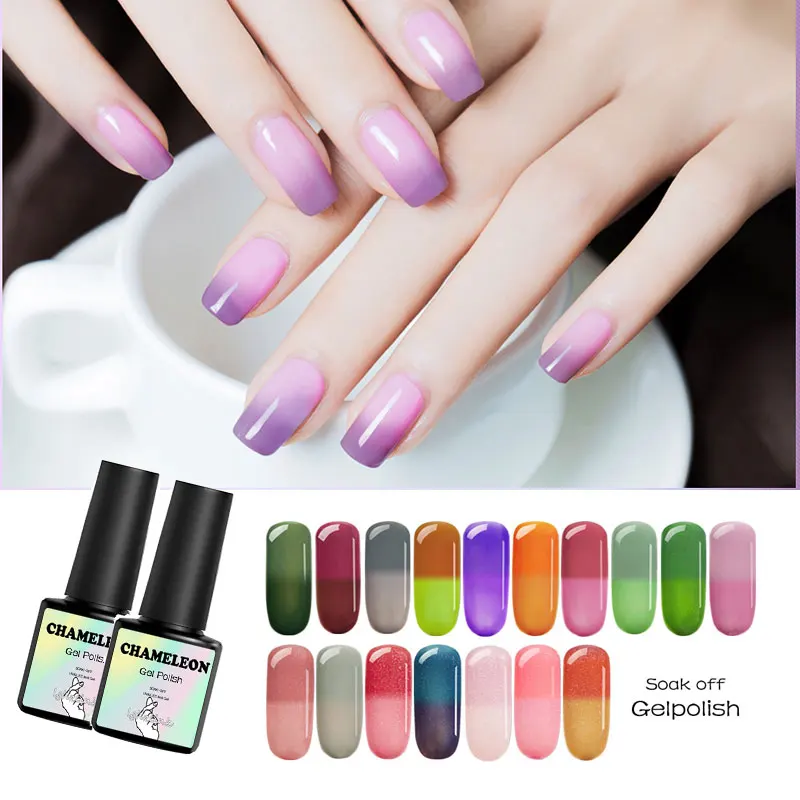 

Temperature Change UV Gel Lacquer Gel Nail Polish Manicure Thermo Gel Polish Nail Art Mood Change Color Hybrid Varnish