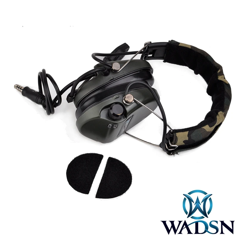 

WADSN Airsoft Sordin Headset Noise Cancelling Sound Pick Up Radio Military Softair Earphone M.S.A WZ111 Tactical Headphone