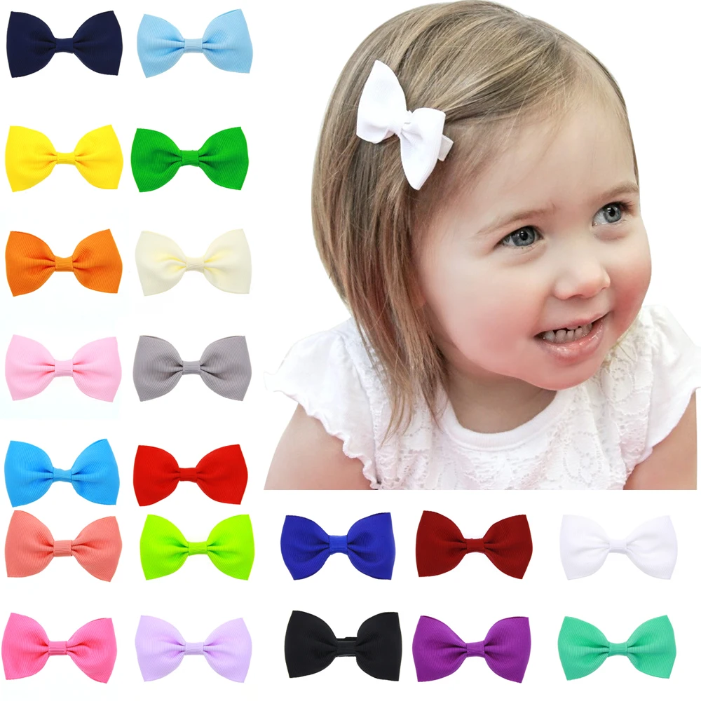 Lot 10Pcs Baby Hair Clips Barrette For girls Bows DIY Accessories Hairpins
