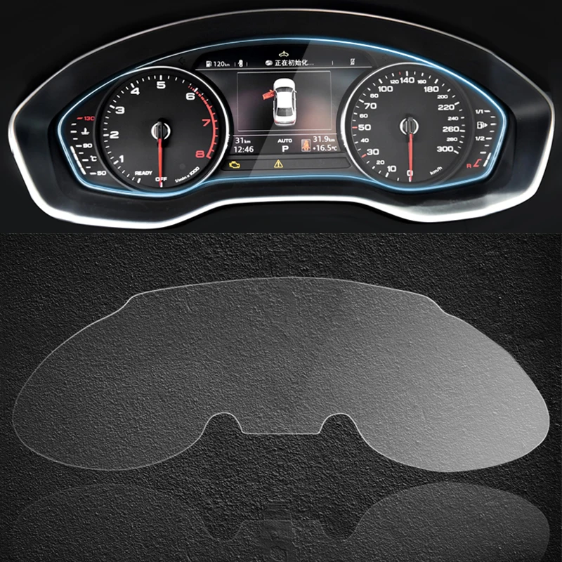 

For Audi Q5 Q3 A3 A4L A6L Q7 A5 Car Dashboard Instrument Panel Screen TPU Protective Film Anti-Scratch Car Accessories