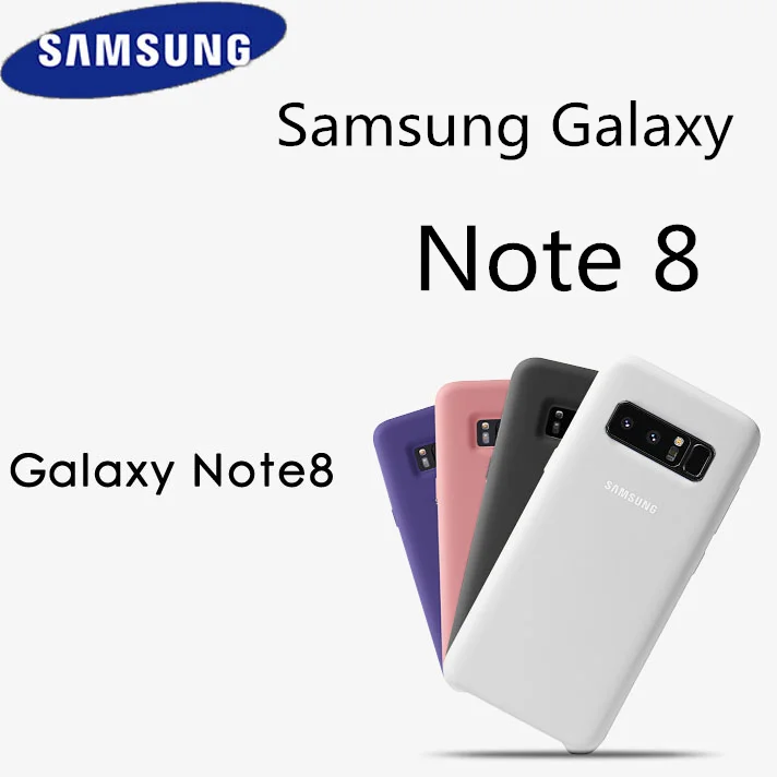 

Original Samsung Galaxy Note 8 Liquid Silicone Case Silky Soft-Touch Finish Protective Cover For Note8 Phone Case Baby Skin