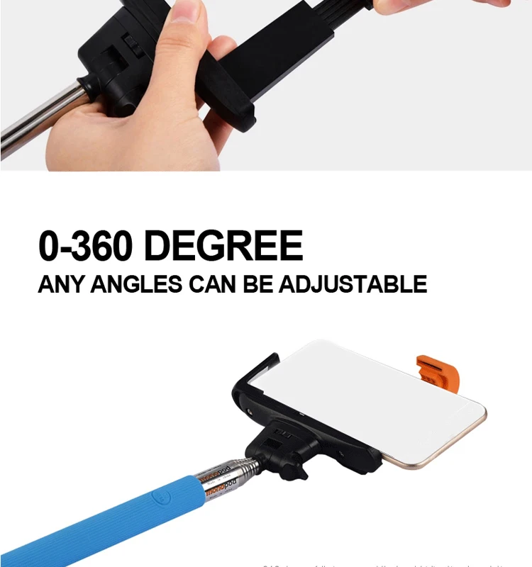 z07-5 Extendable Selfie Stick with built-in Bluetooth
