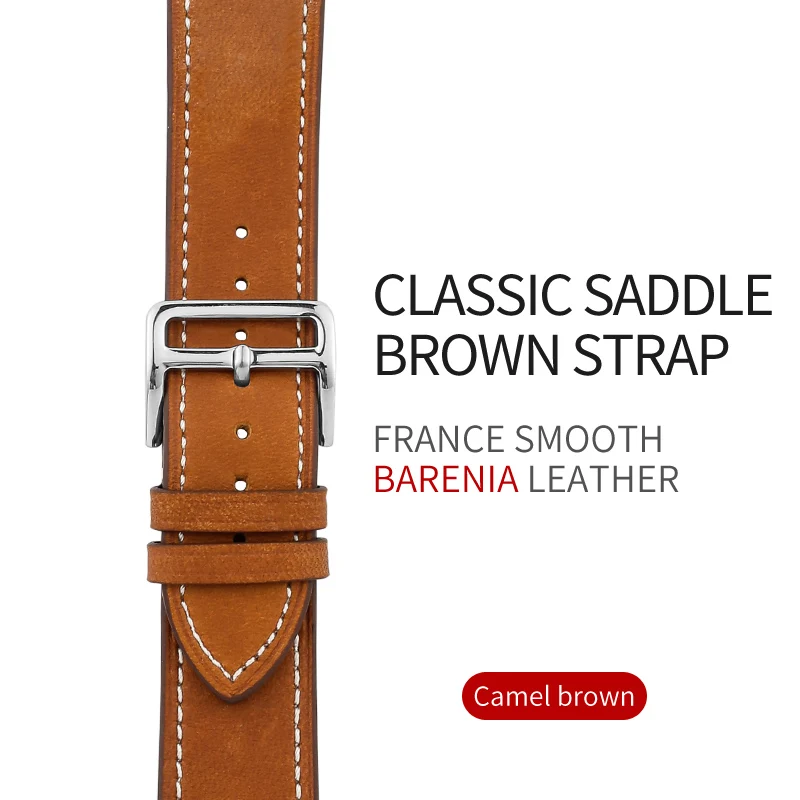 Carouse Genuine Leather Watchban for Apple Watch Band Series 4/3/2/1 38mm 42mm Qualit Leather for iWatch Sports Strap 40mm 44mm Carouse Genuine Leather Watchban for Apple Watch Band Series 4/3/2/1 38mm 42mm Qualit Leather for iWatch Sports Strap 40mm 44mm