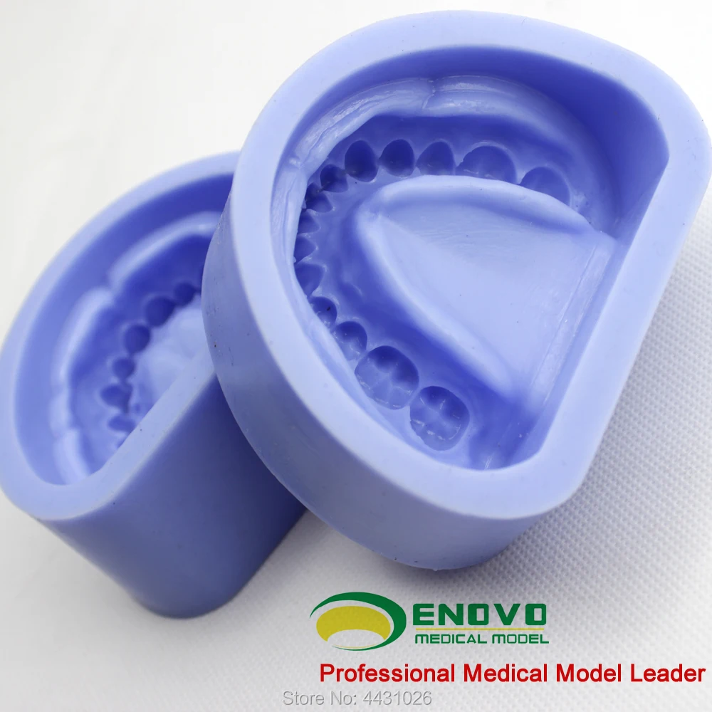 ENOVO силикагель стандартные зубцы-челюстная силиконовая резиновая форма полости рта стоматологический протез Стоматологическая-челюстная штукатурка