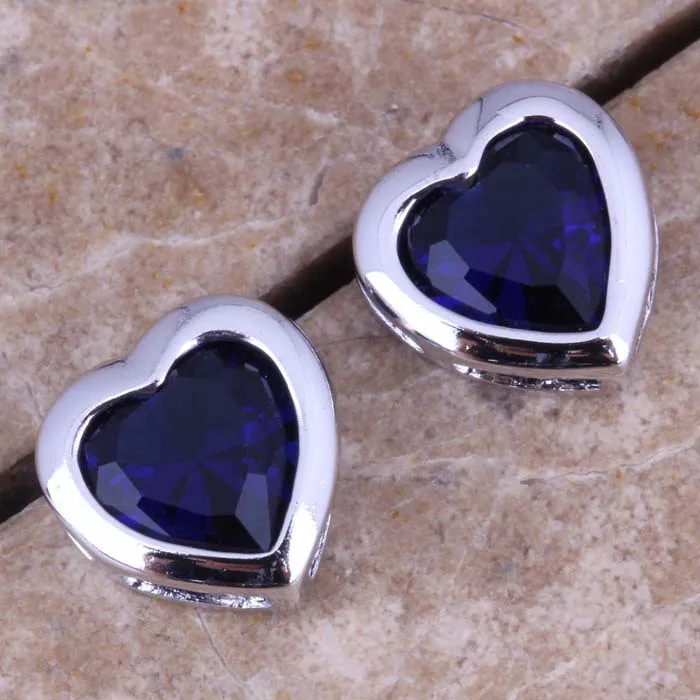 

Absorbing Blue Cubic Zirconia Silver Stud Earrings For Women Free Shipping & Jewelry Bag S0461