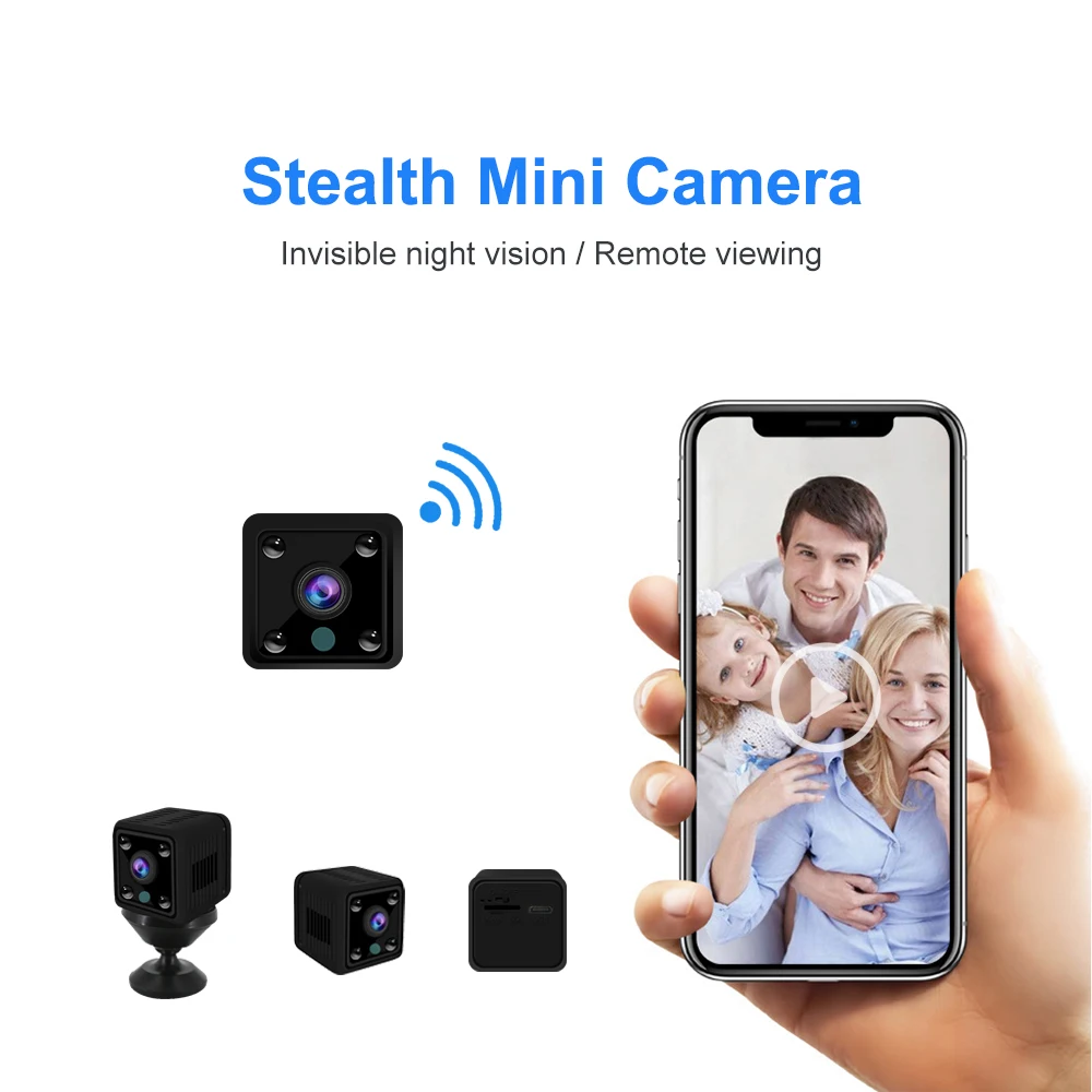 

1080P Mini Wifi Camera Video Audio Invisible Night Vision Wireless IP Camera Built-in Battery Motion Detection HD Small SD Card