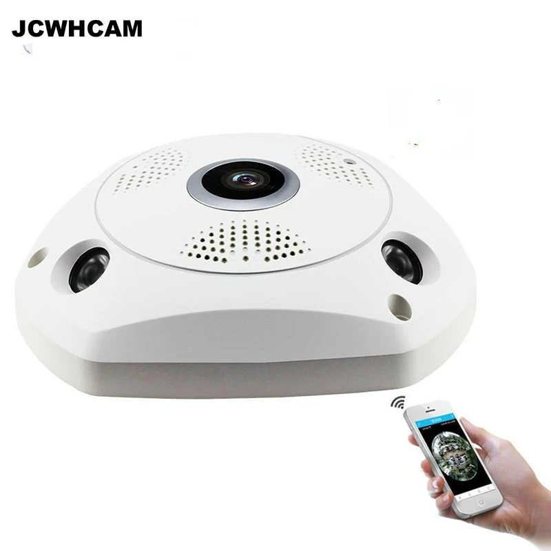 JCWHCAM умная 3d камера VR панорамная ip с углом обзора 360 градусов 960P 1 3 МП беспроводная