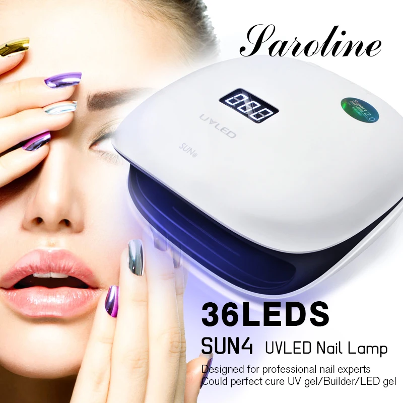 

Sarolineh UV LED Lamp Dryer Fingernail Toenail Gel Curing Nail Art Painting Salon Tools 48W Dryer LED UV Lamp Gel Nail Polish