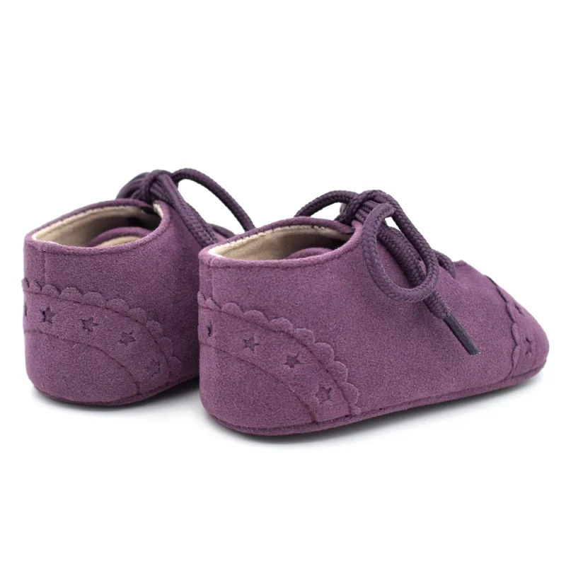 Для маленьких девочек и мальчиков весна из мягкой кожи на шнуровке обувь малыша тапки нескользящей обуви Повседневное Prewalker Лидер продаж 1