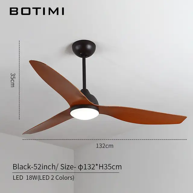 Botimi New Arrival 52 Inch Led Ceiling Fan Modern Fan Lights
