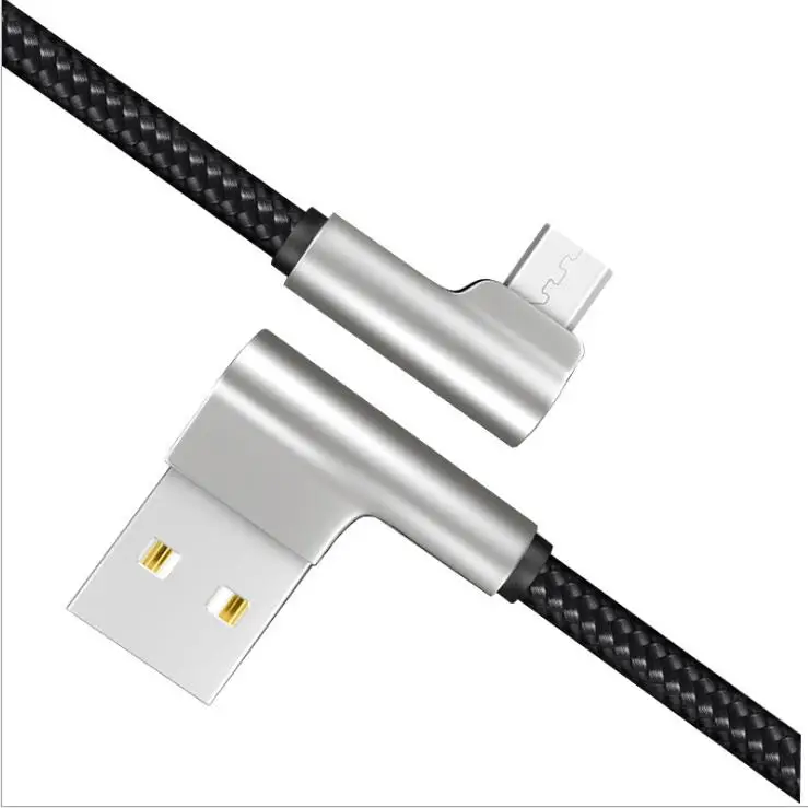 2.1A кабель для быстрой зарядки типа C USB с углом 90 градусов USBC Android зарядное