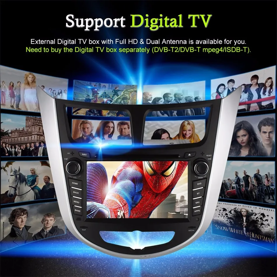 Clearance Octa 8 Core Quad Core 2GB RAM Android 6.0 Car DVD Player For HYUNDAI Accent Verna Solaris i25 2011 2012 2013 Radio GPS 4G LTE 20