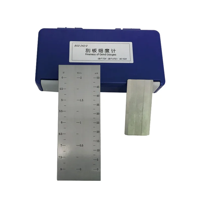 

BGD242/2 (0-50um) Double Groove Fineness of Grind gauge Division Value 2.5um Grindometer Use For Paint