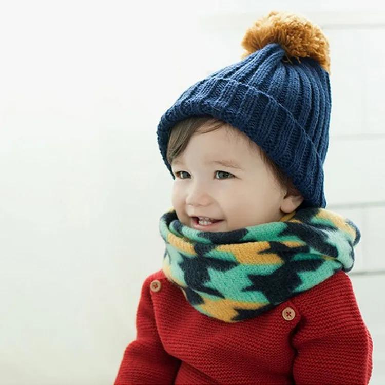 2016 Tie Dye Child Scarf Boys Girls Neckerchief Scarves Muffler Toddler Baby Christmas Wear