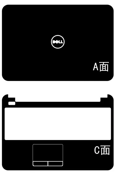 Специальный чехол для ноутбука из углеродного волокна виниловые наклейки DELL