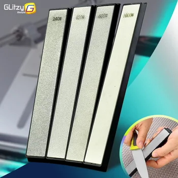 

Diamond Knife Sharpening Stone 240 400 600 1000# Grit Fixed Angle Knife sharpener Stones Grinder Grindstone Whetstone Tool Bar