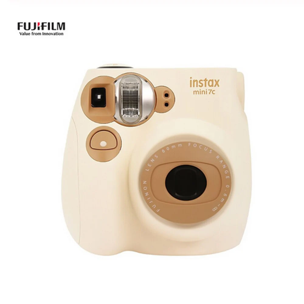 2 Farbe Fujifilm Instax Mini 7c Kamera Kaffee Und Rosa Farbe Fur Polaroid Instant Photo Kamera Film Film Camera Aliexpress