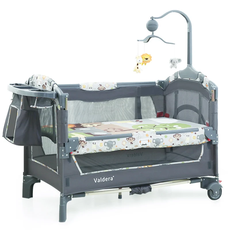 2019 детская кровать детские кроватки для младенцы Близнецы Valdera EU Multifunctional складная кроватка для младенца бренд Путешествия Тележка игровая