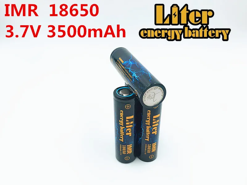 Литровая батарея 100% оригинал 10 шт. IMR18650 3 7 В 3500 мАч 4.8A 18650 аккумуляторная