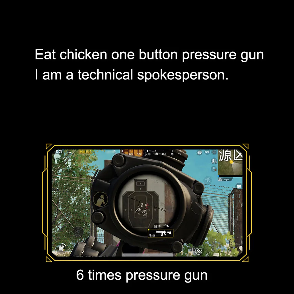  Hot 2 in 1 Gamepad Phone Case PUBG Controller Mobile Game Joystick Triggers Button For iPhone 6/6S 