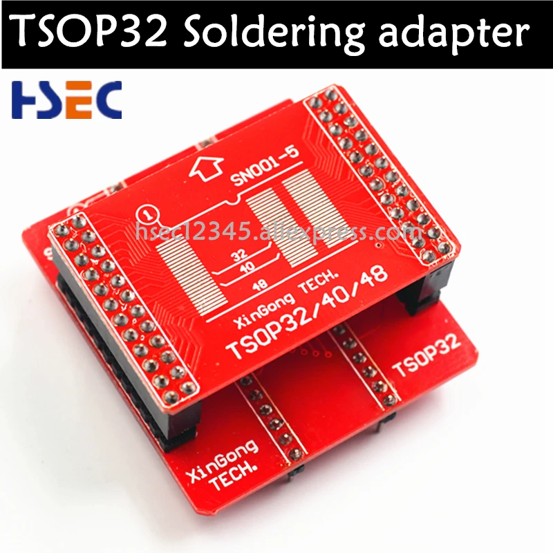 

TSOP32 soldering adapter +TSOP32 TSOP40 TSOP48 adapter for minipro TL866CS /A Xgecu TL866ii plus tl866 USB universal programmer
