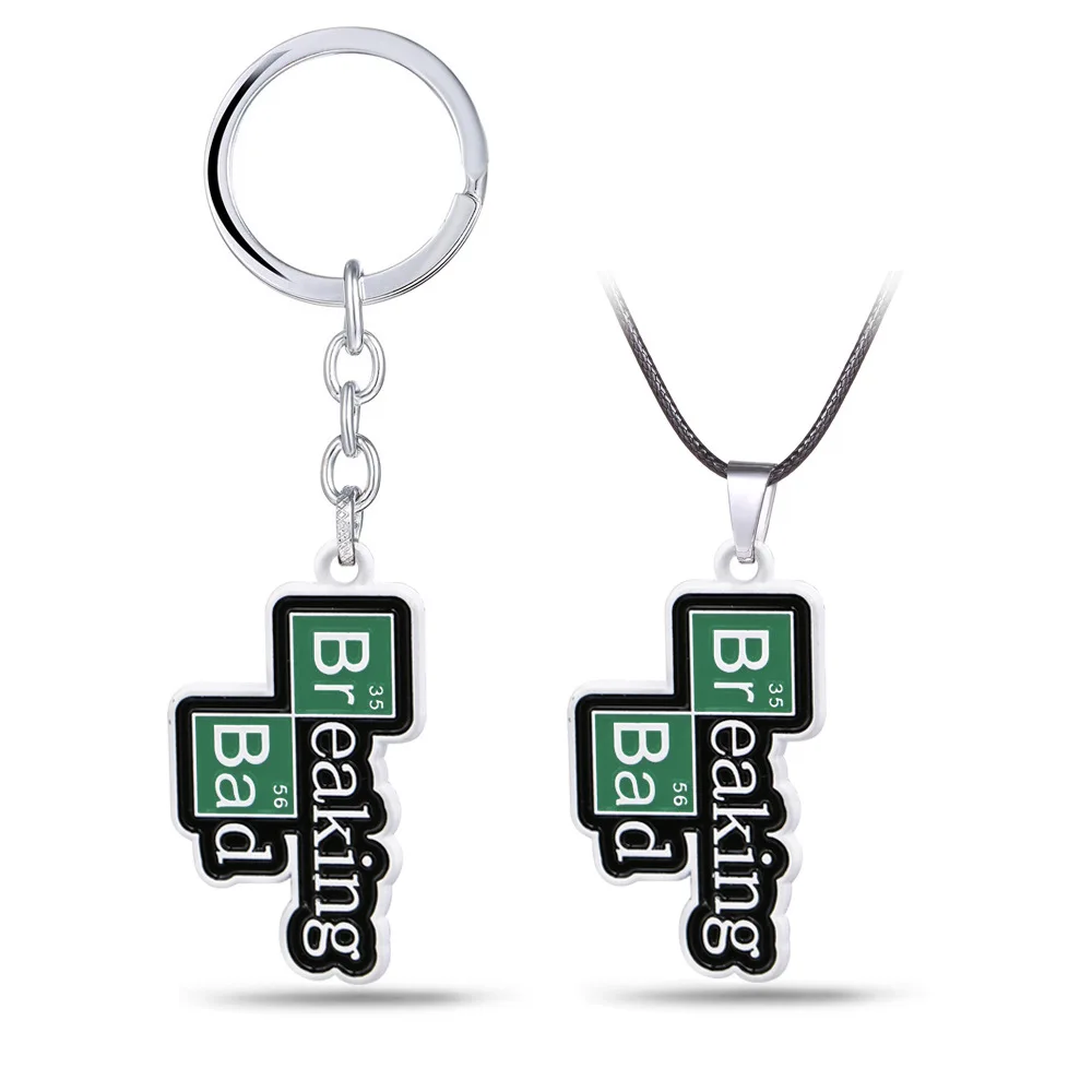 

New TV Breaking Bad Logo Keychain Keyring BA BR Deadly Bug Cool Key Ring Holder Men Car Women Bag Key Chain Porte Clef Kolye