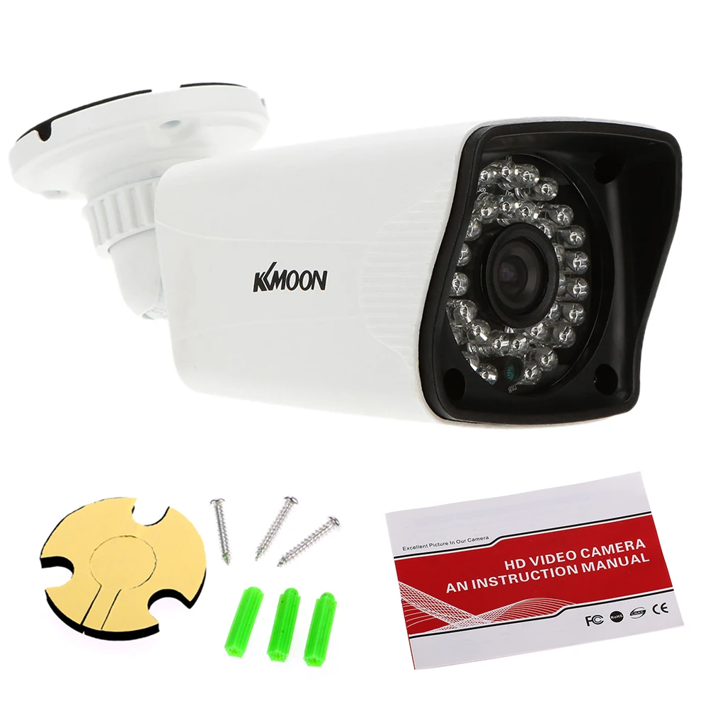 KKmoon 1/3 ”CMOS IR-CUT 1200TVL Водонепроницаемая камера видеонаблюдения для домашнего наблюдения PAL Система