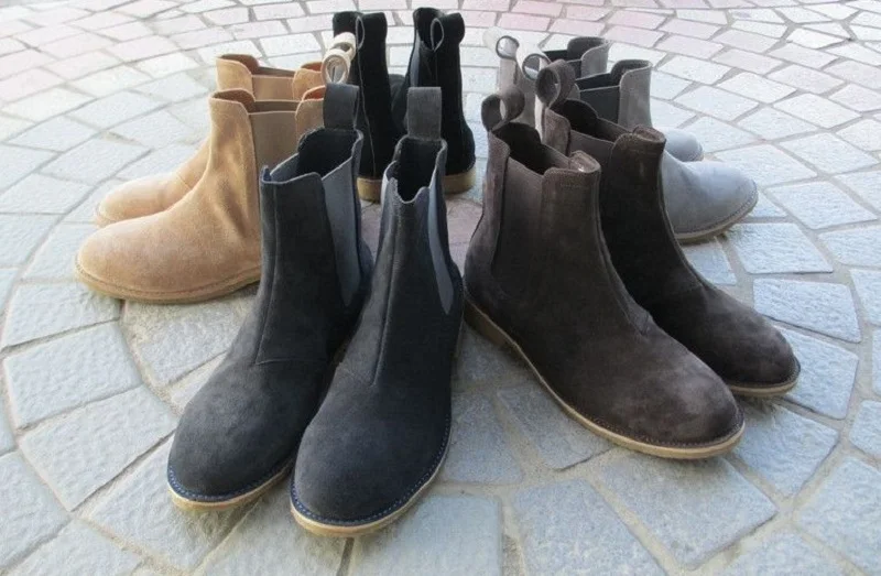 

2020 high quality vintage best chelsea boots kanye west boots real leather 1:1 fishion life euro America GDBV style max us12.5