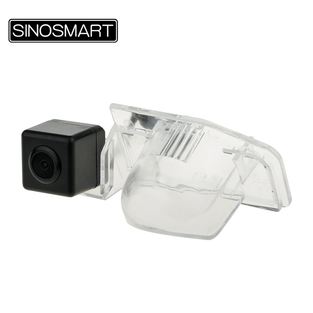 

SINOSMART In Stock HD Car Rearview Parking Reverse Camera for Mazda 8 2012 Install in License Plate Lamp Hole
