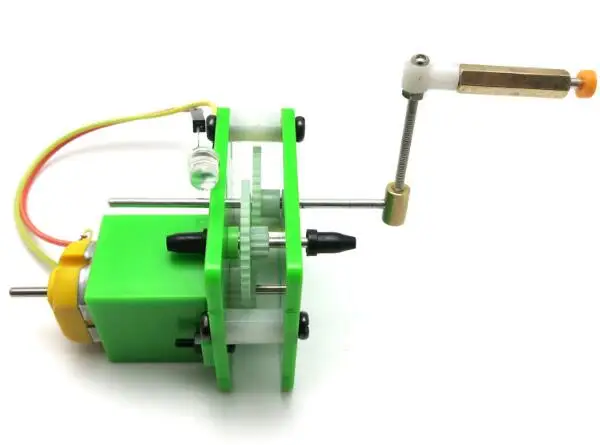 

Hand-cranked Generator Model Science Small Experiment Gizmo Technology Small Production DIY Model Accessories Educational Toy