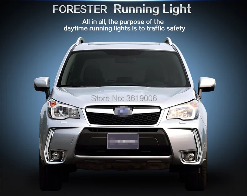 SmRKE для Subaru Forester 2013- светодиодный DRL дневные ходовые огни белый водительский светильник+ желтый указатель поворота водонепроницаемый