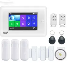 Безопасность Все сенсорный экран Alexa версия 433 МГц беспроводной Wi-Fi 3g SIM умный домашний монитор безопасности охранная сигнализация комплекты