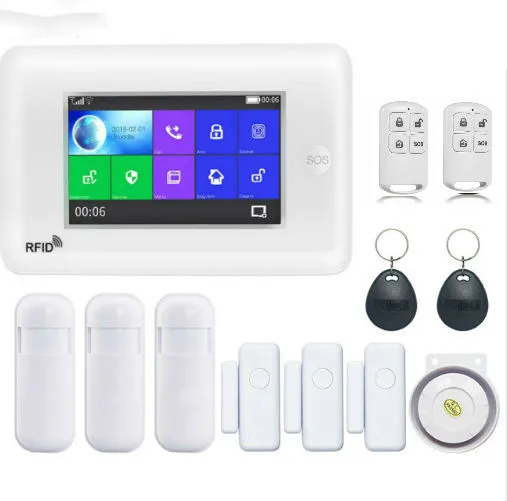 Security All Touch Screen Alexa Version 433MHz wireless WIFI 3G SIM Smart Home Security Monitor Burglar Alarm System Kits Security All Touch Screen Alexa Version 433MHz wireless WIFI 3G SIM Smart Home Security Monitor Burglar Alarm System Kits