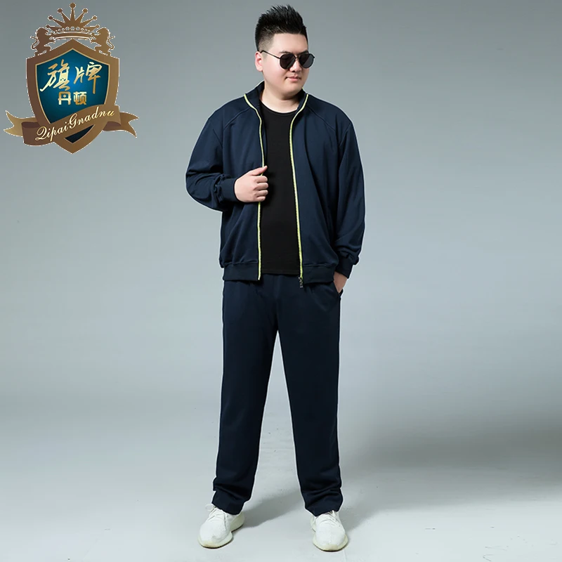 2018 Brand Sporting Suit Men Warm Hooded Tracksuit Track Men's Sweat Suits Solid Print Large Size Sweatsuit Male 8xl-xl Sets