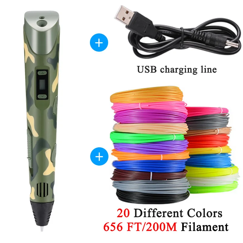 

YEMELYA V2S creative 3D printing pen with led display diy printer drawing toys educational for kids child birthday gift hobbies