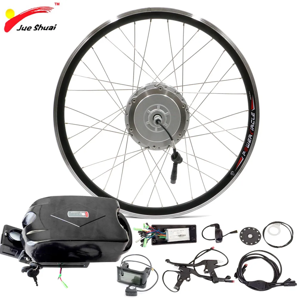 

JS 48V 10Ah 250-500W Electric Conversion Bike Kit 3 Forms Battery For 20" 26" 700C Front Motor Wheel LCD/LED 12 Magnets PAS