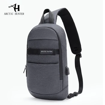 

ARCTIC HUNTER New men's chest bag shoulder bag Messenger bag casual youth vertical square bag