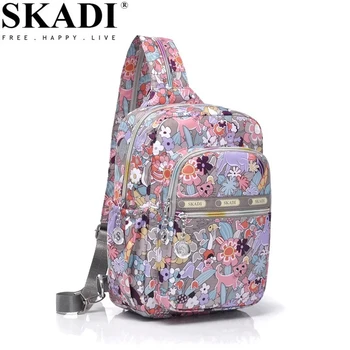

SKADI New Brand Designer Chest pack Multipurpose Bags Casual Women's Shoulder Bag For Female Flowers Travel Chest Bags Pack