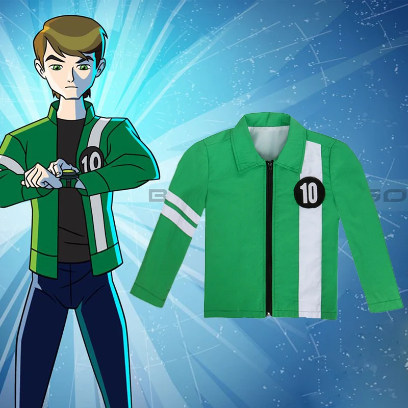 Бен 10 куртка пришельцев сила мальчиков косплей Бенжамин Kirby Tennyson Ten Ben10: Гонка