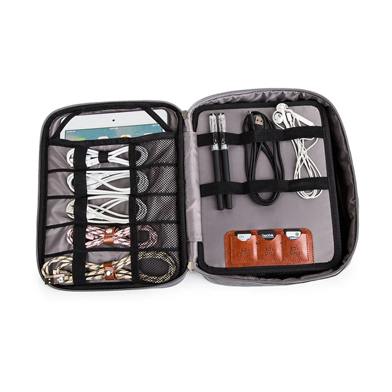 ثلاثة طبقة اضافية كبيرة قدرة السفر كابل حقيبة الأدوات الالكترونيات المنظم حالة USB سلك سماعة حقيبة التخزين الحقيبة ثلاثة طبقة اضافية كبيرة قدرة السفر كابل حقيبة الأدوات الالكترونيات المنظم حالة USB سلك سماعة حقيبة التخزين الحقيبة